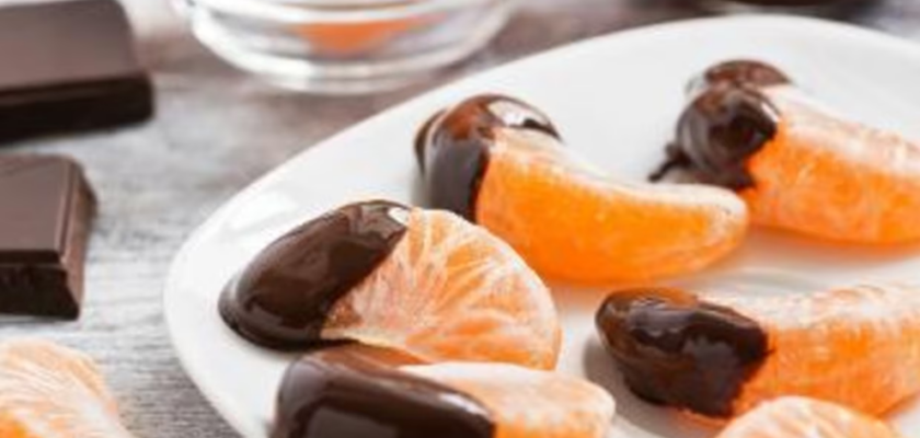 Bouchées glacées à la clémentine et chocolat croquant