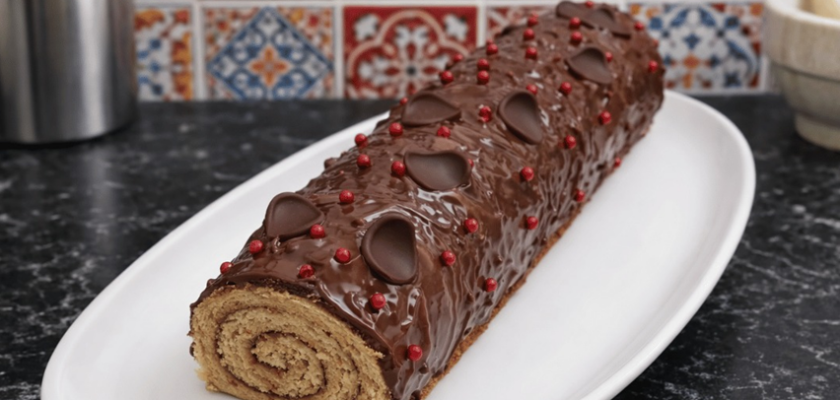 Bûche Roulée Café & Chocolat