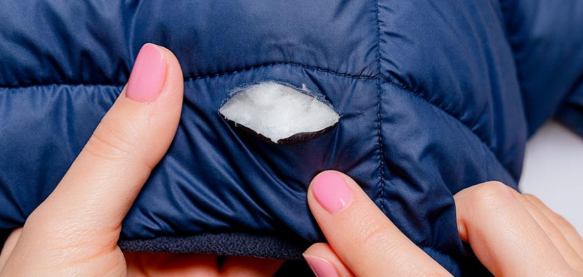 Réparer un trou dans une veste