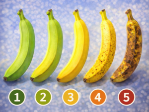 stades de maturation de la banane