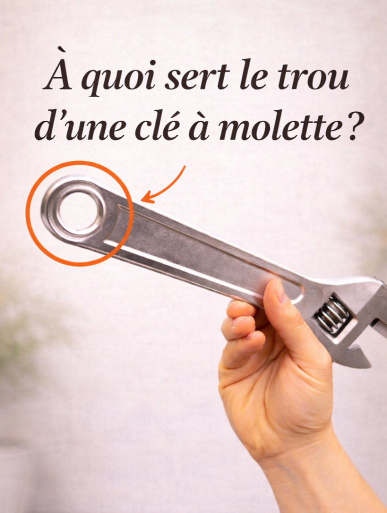 la partie située à l’extrémité d’une clé à molette