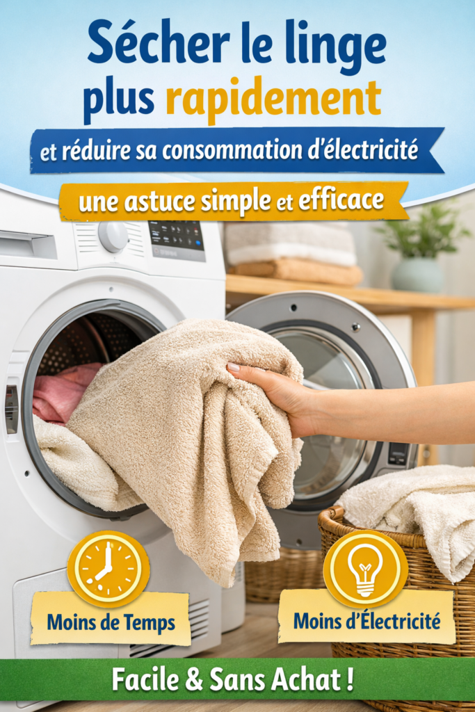 Sécher le linge plus rapidement et réduire sa consommation d’électricité