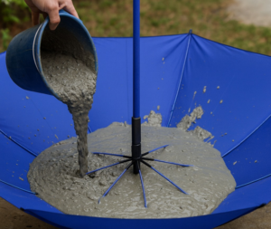 fabriquer un pied de parasol