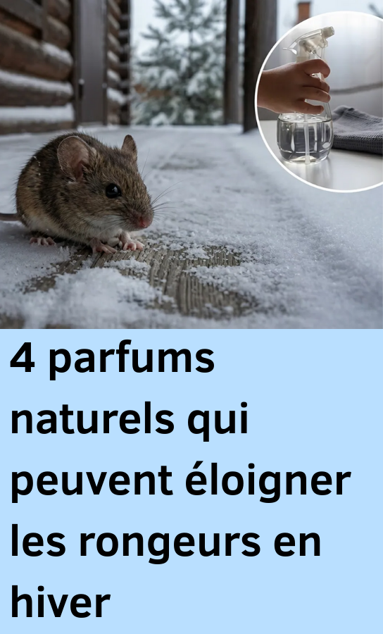 4 parfums naturels qui peuvent éloigner les rongeurs en hiver