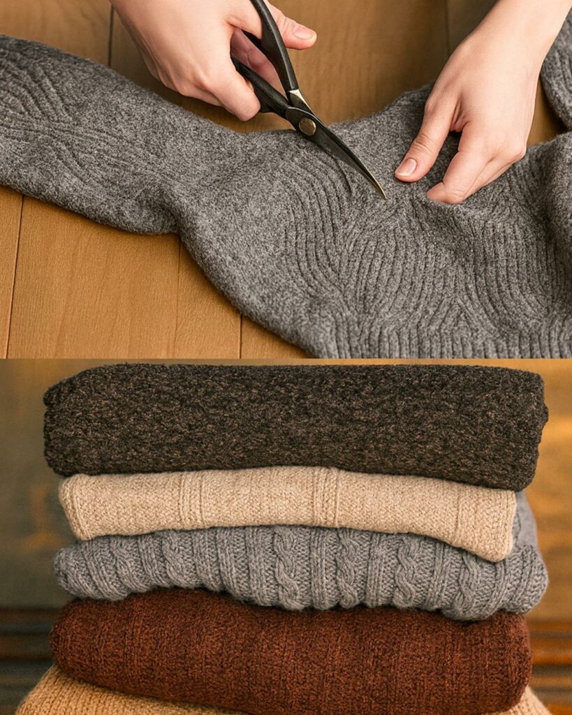 Ne jetez jamais vos vieux pulls