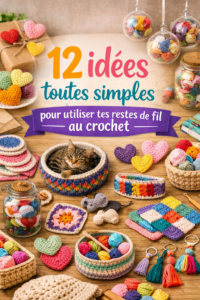idées avec restes de fil au crochet