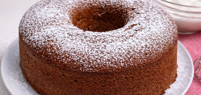 Ciambella aux blancs d’œufs et au cacao