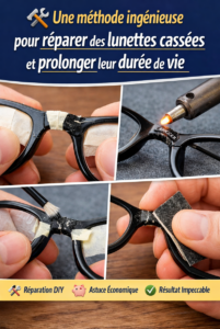réparer des lunettes cassées