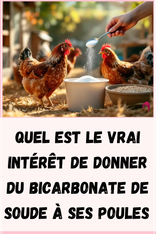 donner du bicarbonate de soude à ses poules 