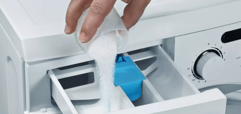 le troisième compartiment de la machine à laver