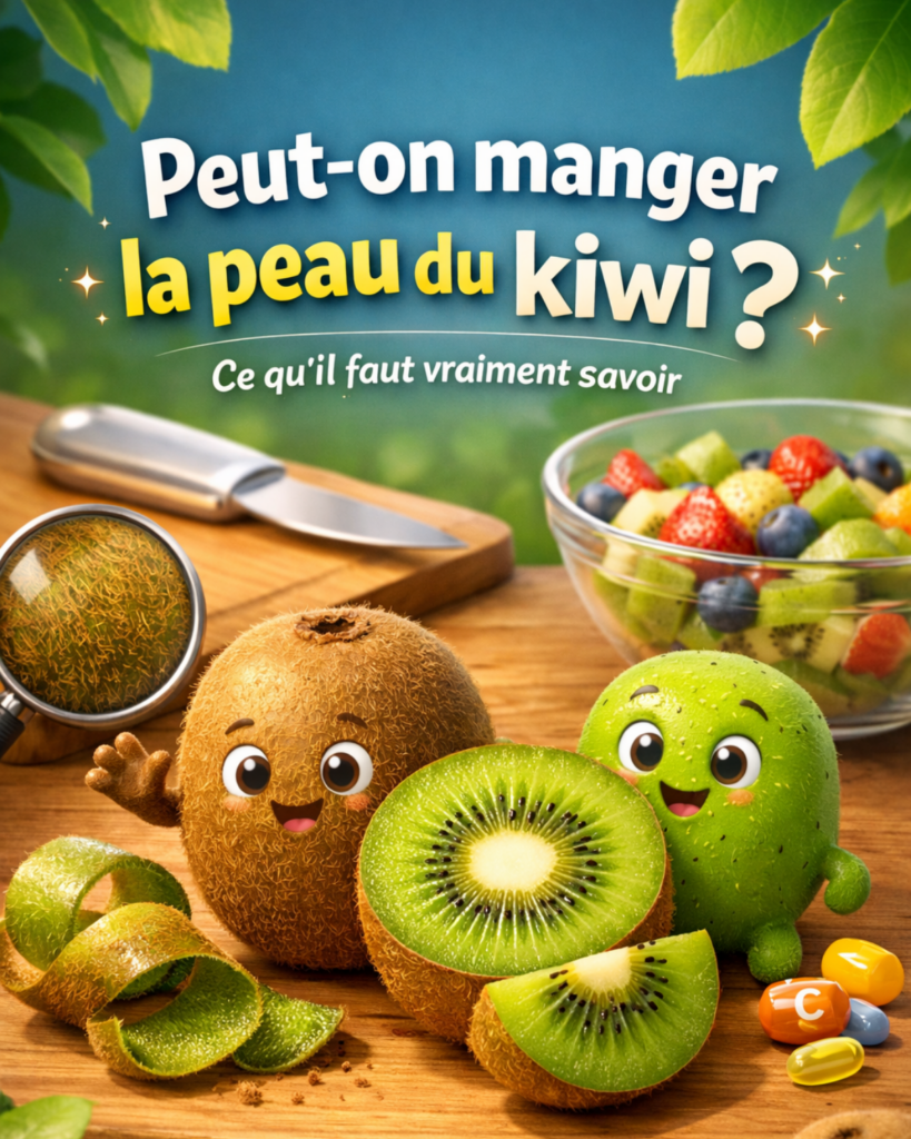 manger la peau du kiwi