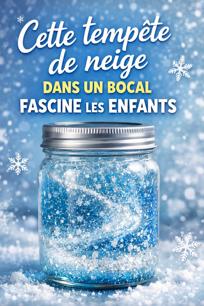  une tempête hivernale dans un bocal