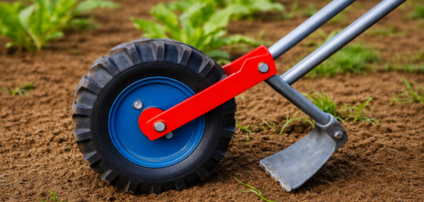 Un agriculteur expérimenté fabrique un outil simple