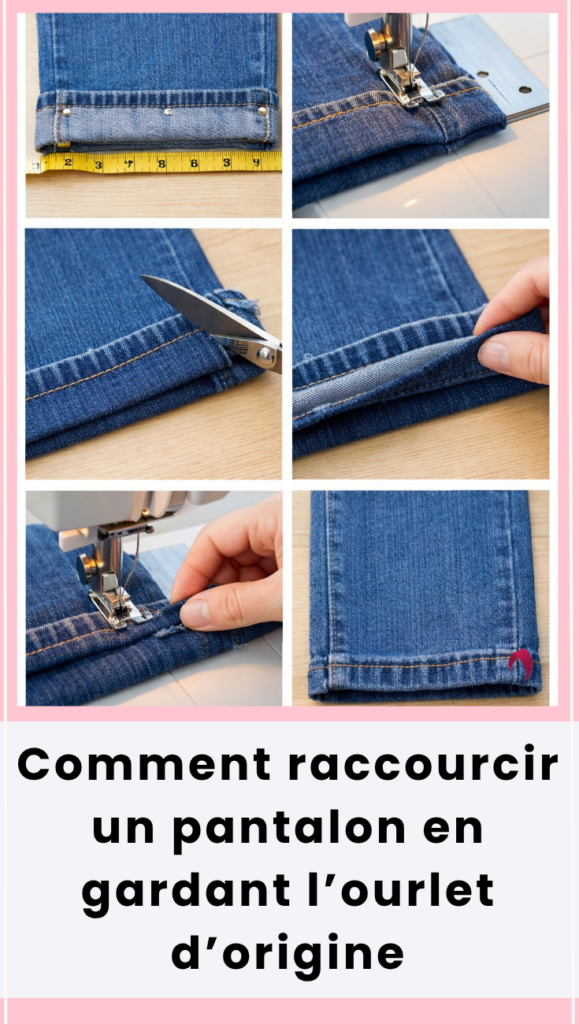 raccourcir un pantalon en gardant l’ourlet d’origine