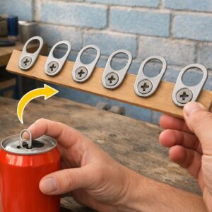 les languettes de canettes,