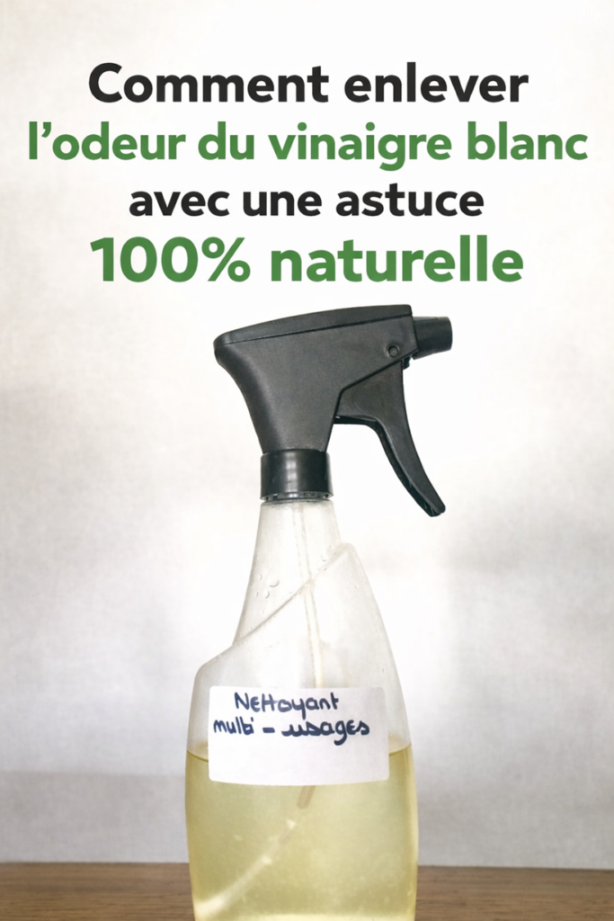 enlever l’odeur du vinaigre blanc 