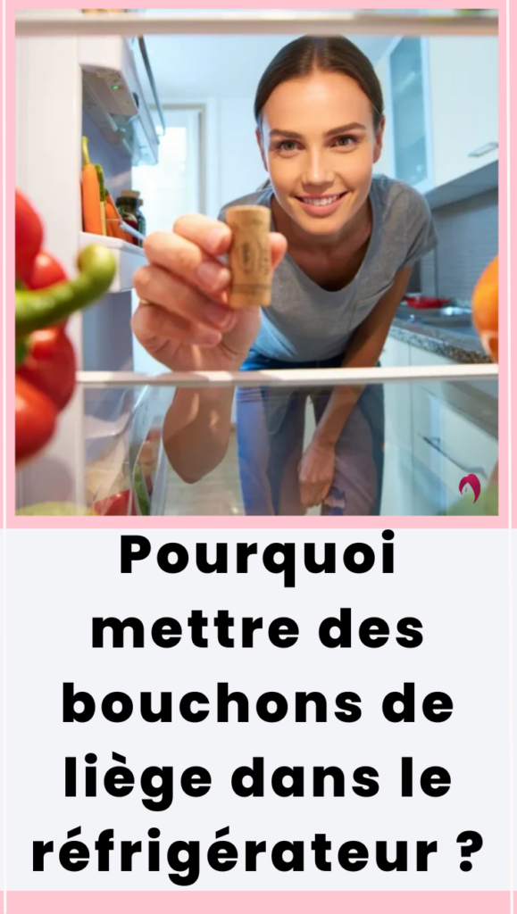 des bouchons de liège dans le réfrigérateur