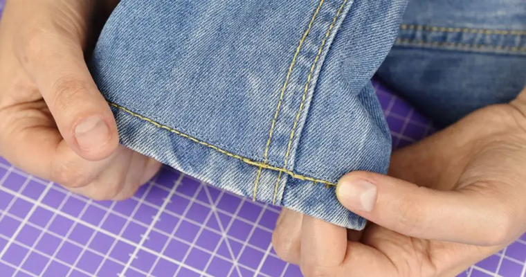 raccourcir un pantalon en gardant l’ourlet d’origine