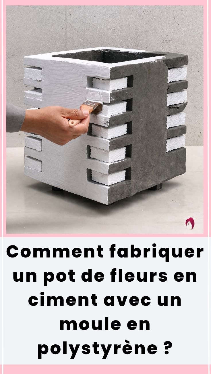 pot de fleur en ciment
