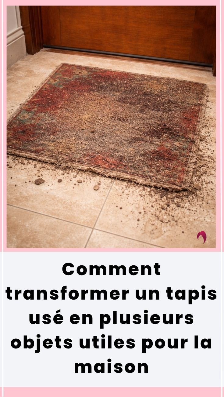 Comment transformer un tapis usé en plusieurs objets utiles pour la maison