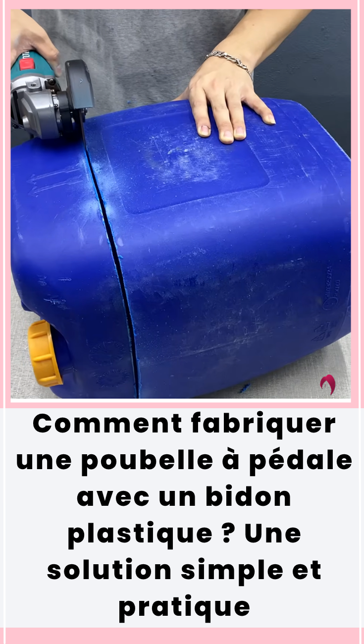 poubelle à pédale avec un bidon