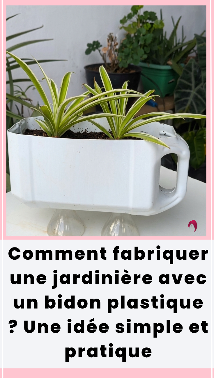 Comment fabriquer une jardinière avec un bidon plastique