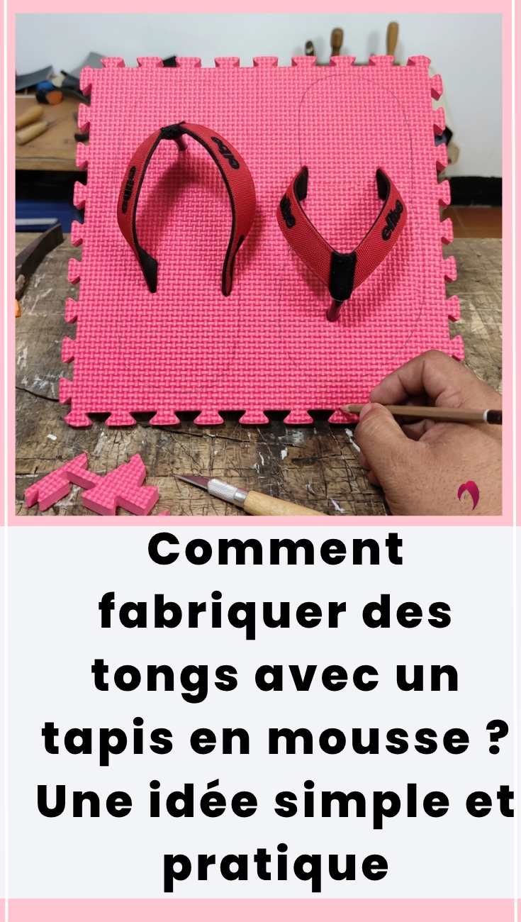 Tongs tapis mousse simples et confortables