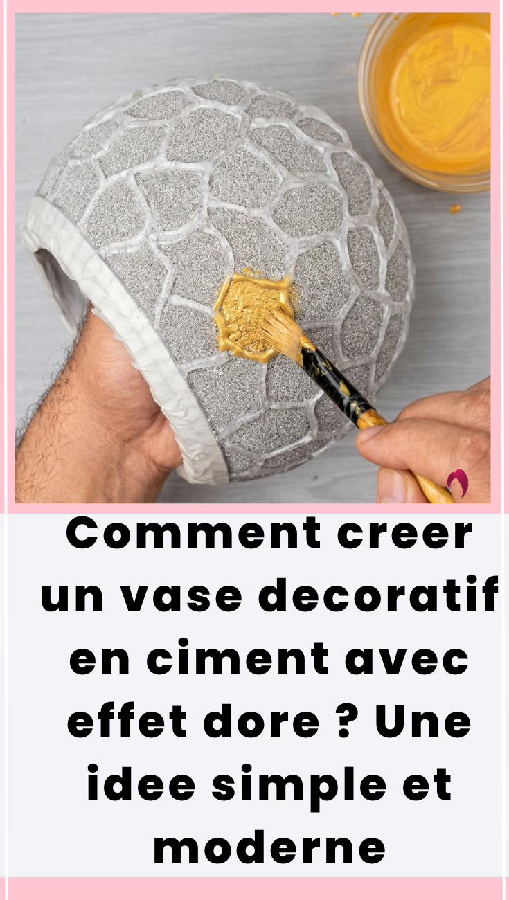 Vase ciment decoratif simple et elegant