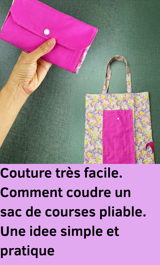 Sac shopping pliable simple et pratique