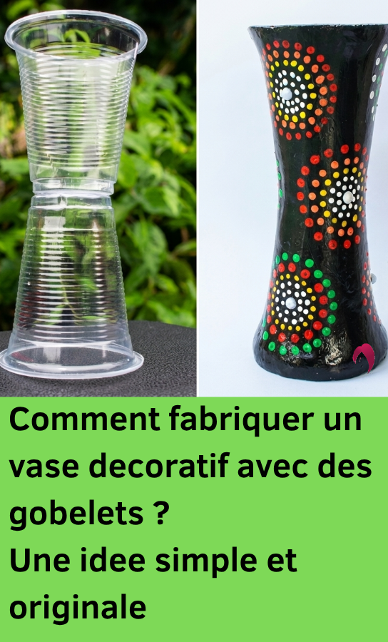 vase gobelets plastique
