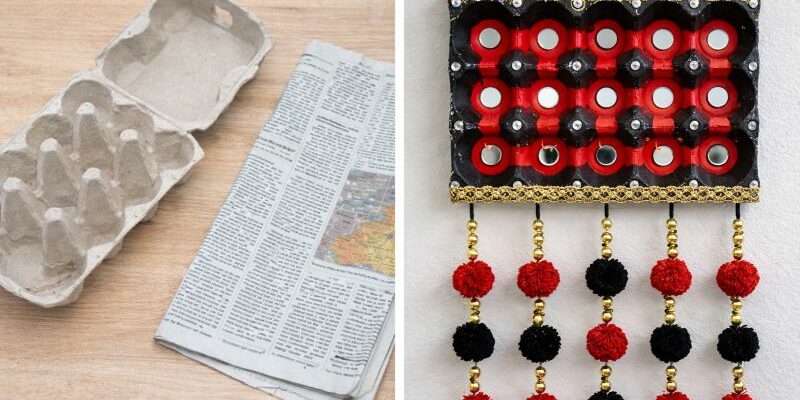 Avec des boîtes d’œufs, créez une déco simple