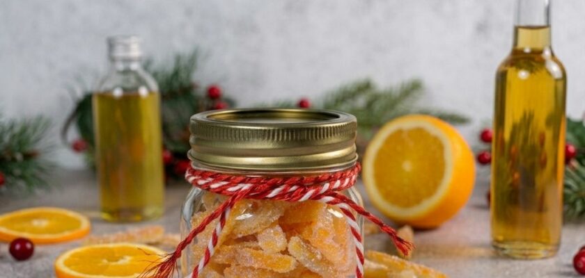 Ecorces agrumes confites simples et acidulees