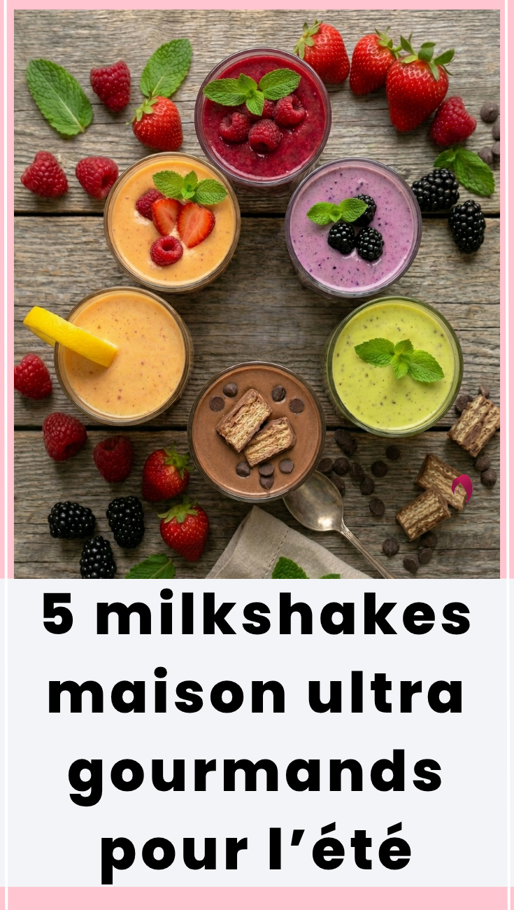 5 milkshakes maison ultra gourmands pour l’été