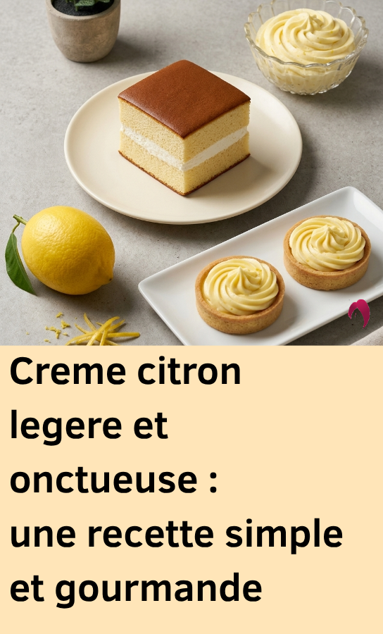 Creme citron legere simple et onctueuse