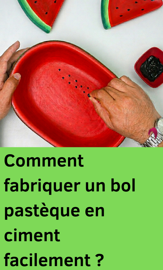 Ce bol pastèque en ciment va transformer votre déco