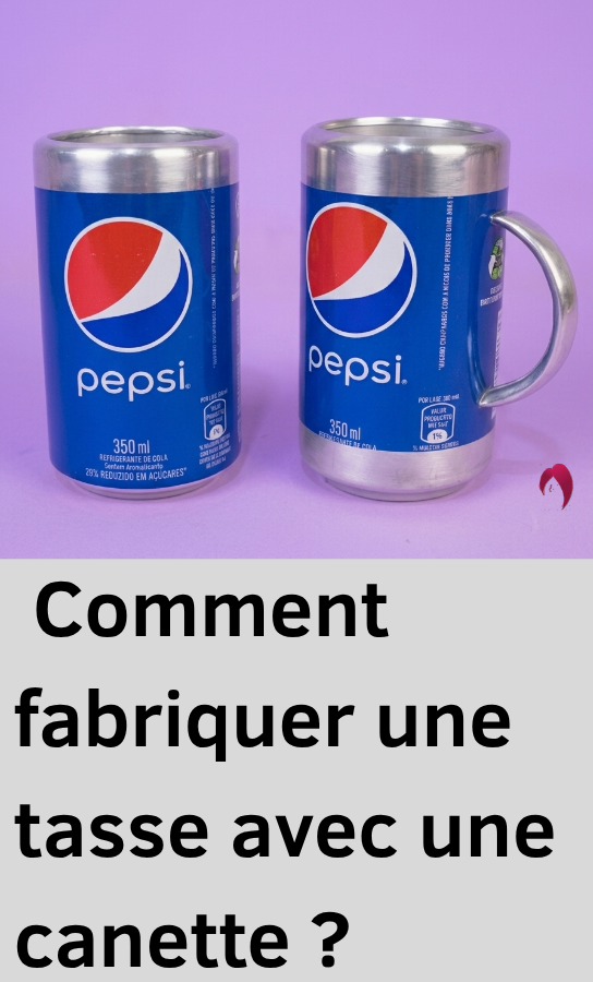 tasse canette recyclee