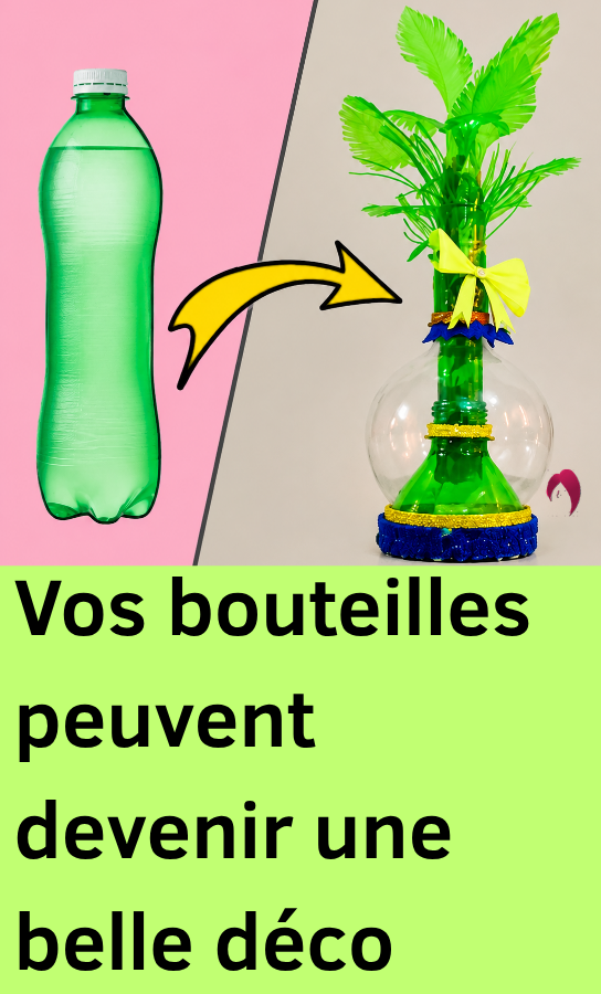 vase plastique recyclé