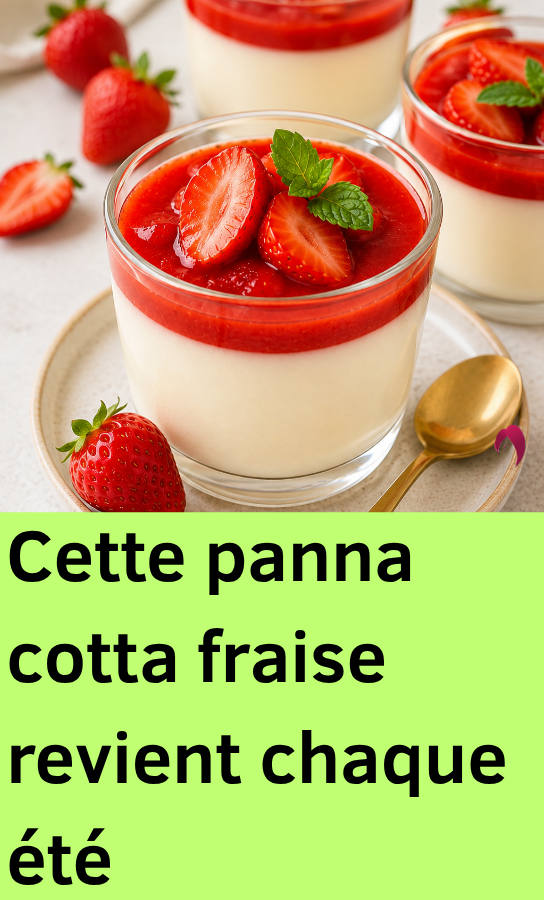 panna cotta fraise