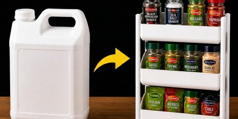 etagere bidons plastique