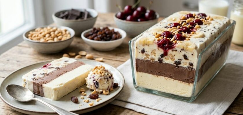 glace maison trois couches