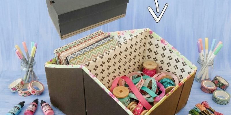 panier rangement carton