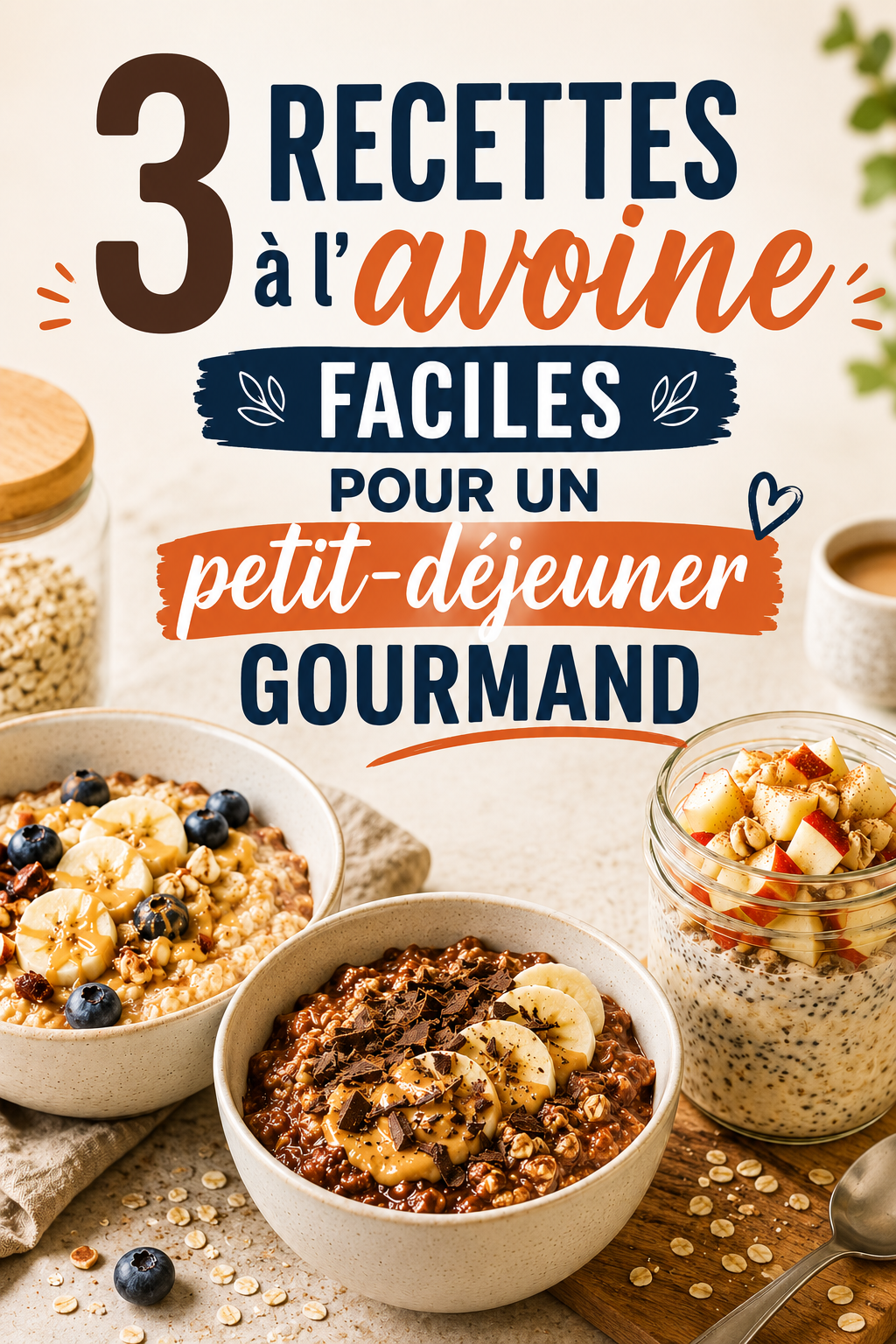 3 recettes à l’avoine faciles pour un petit-déjeuner gourmand