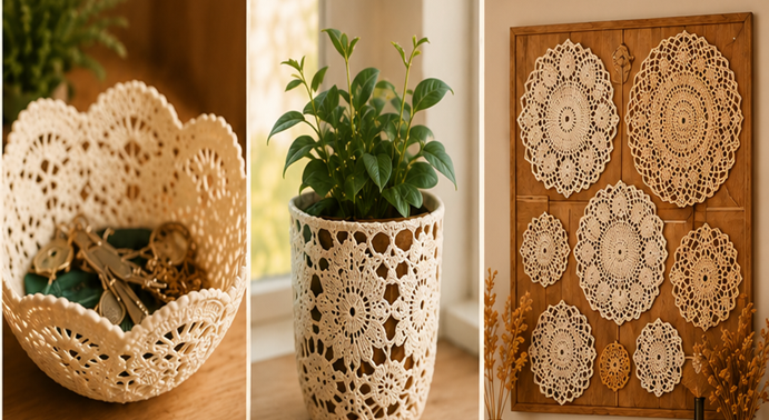 Déco vieux napperons
