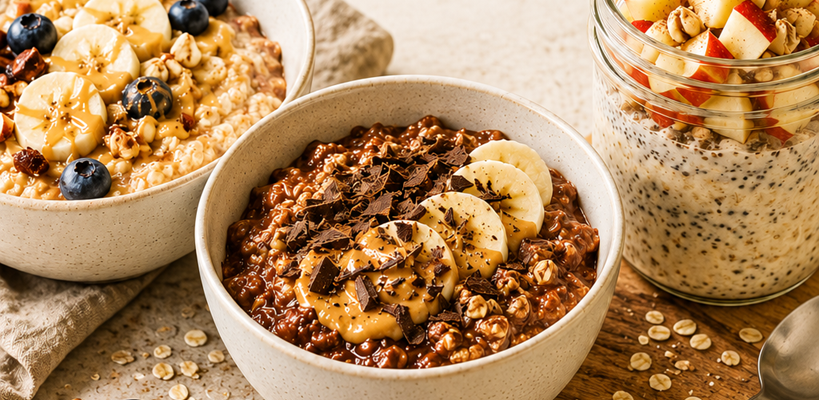 3 recettes à l’avoine faciles pour un petit-déjeuner gourmand