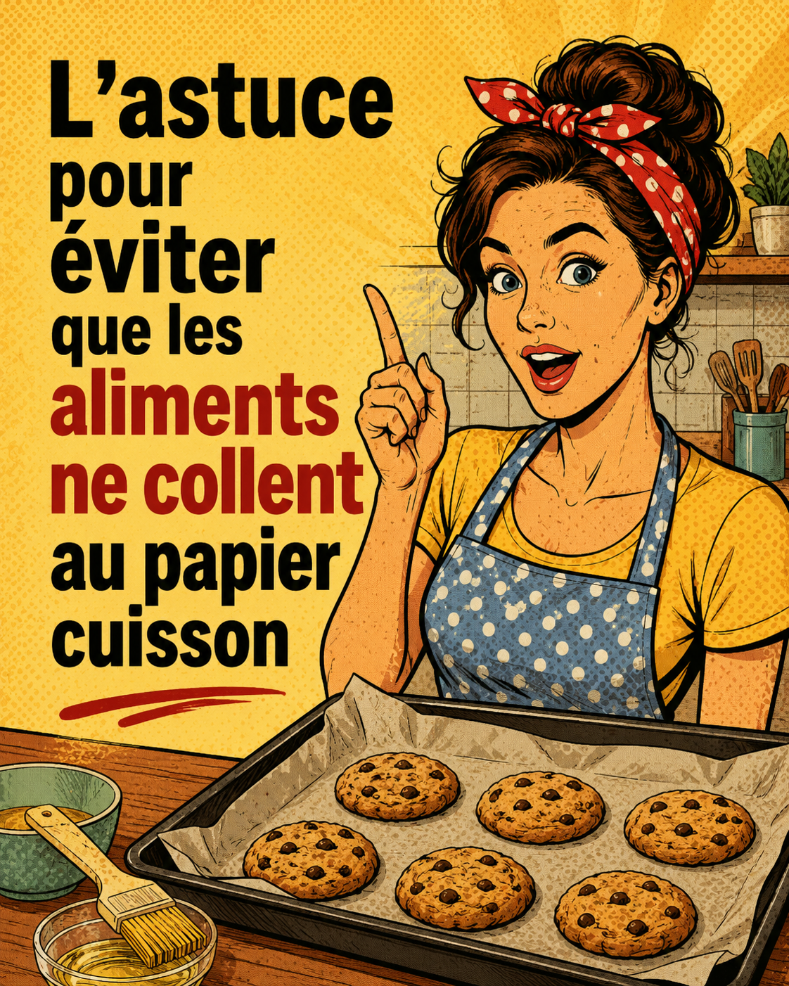 L'astuce pour éviter que les aliments ne collent au papier cuisson
