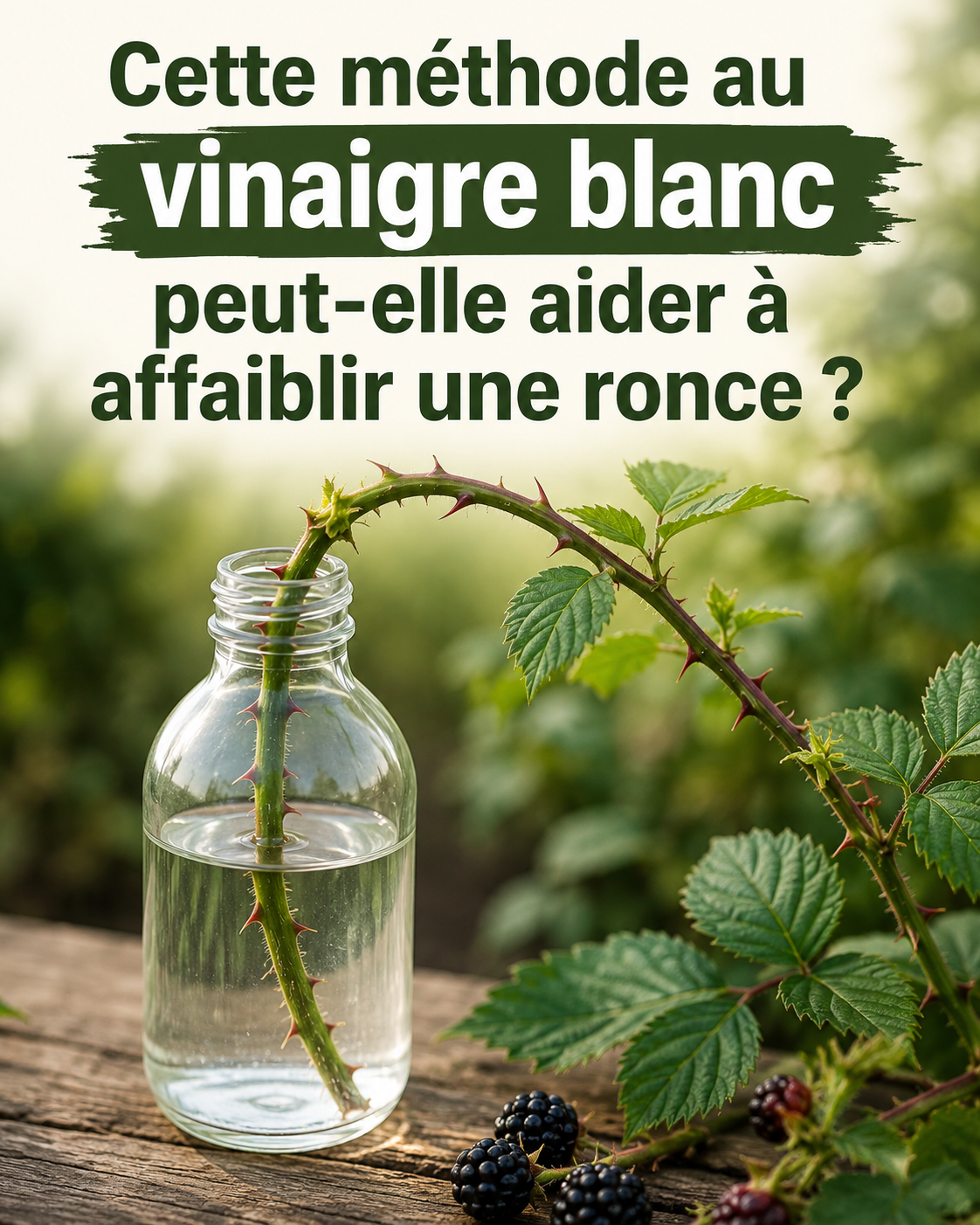  affaiblir une ronce
