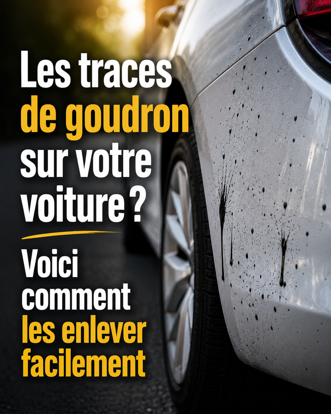  goudron sur votre voiture 