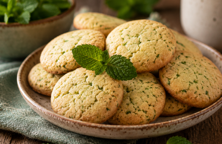 Biscuits à la menthe fraîche