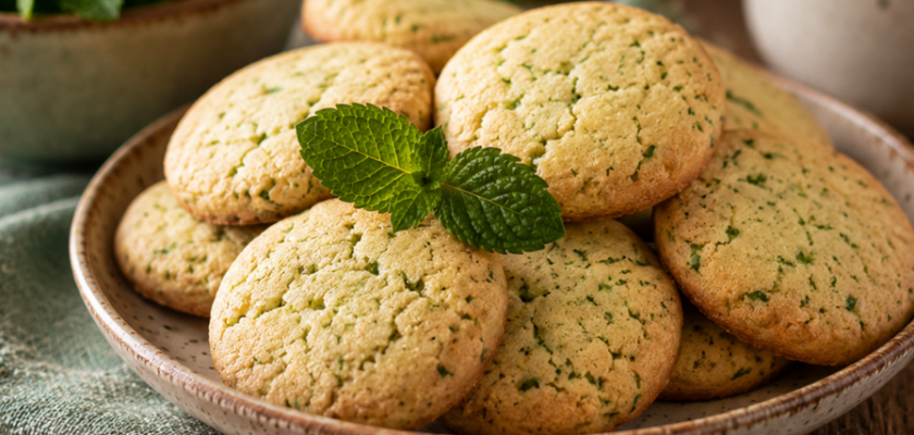 Biscuits à la menthe fraîche