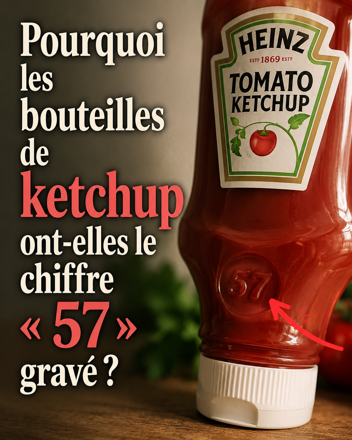 Pourquoi les bouteilles de ketchup ont-elles le chiffre « 57 » gravé